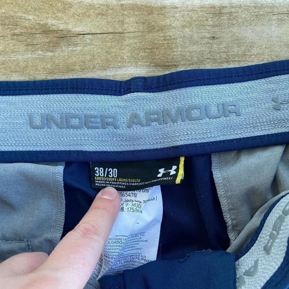 Under Armour Navy Threadborne Tour Golf Pants